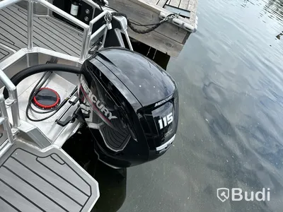 Plåtbåt, LANDX X6, med motor Mercury F115