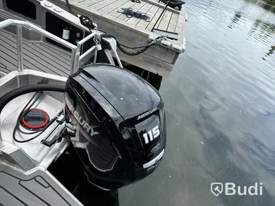 Plåtbåt, LANDX X6, med motor Mercury F115