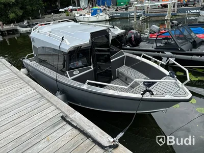 Plåtbåt, LANDX X6, med motor Mercury F115