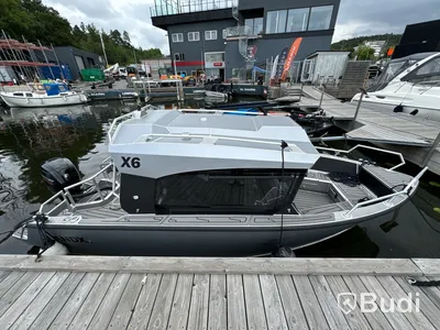 Plåtbåt, LANDX X6, med motor Mercury F115