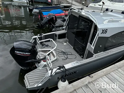 Plåtbåt, LANDX X6, med motor Mercury F115