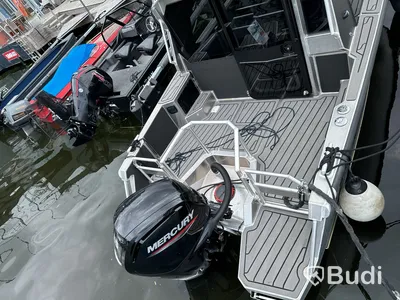 Plåtbåt, LANDX X6, med motor Mercury F115