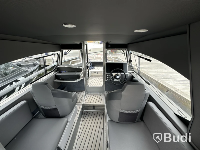 Plåtbåt, LANDX X6, med motor Mercury F115