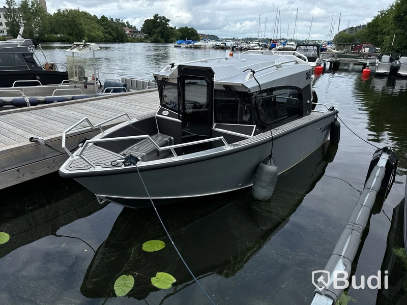 Plåtbåt, LANDX X6, med motor Mercury F115