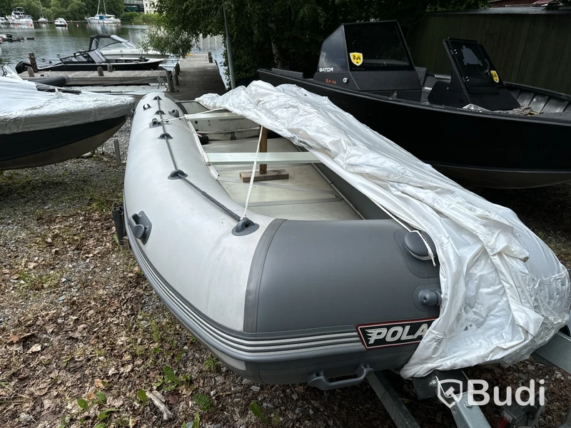 Gummibåt, Polar bird 450 E, inklusive trailer