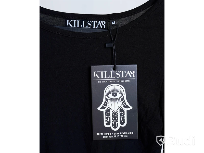 1 st NY klänning m. tassels - Killstar, stl M, svart, totalt ord. pris ink. moms ca: 799 kr