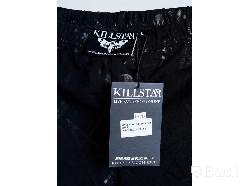 1 par NYA leggings - Killstar, stl L, svart m. mönster, ord. pris ink. moms ca: 449 kr
