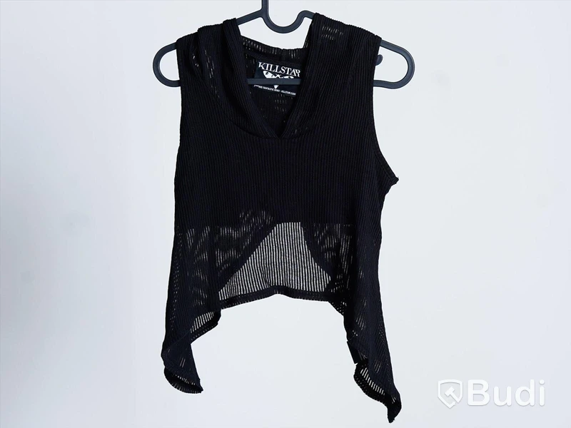 1 st NY kroppad linne m huva och cut-out rygg, dam - Killstar, stl S, svart, ord. pris ink. moms ca: 298 kr