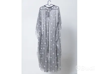 1 st NY Mantel - Killstar Stargazer cape, stl Onesize, svart/vit, ord. pris ink. moms ca: 649 kr