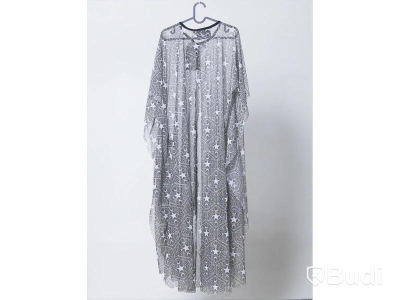 1 st NY Mantel - Killstar Stargazer cape, stl Onesize, svart/vit, ord. pris ink. moms ca: 649 kr