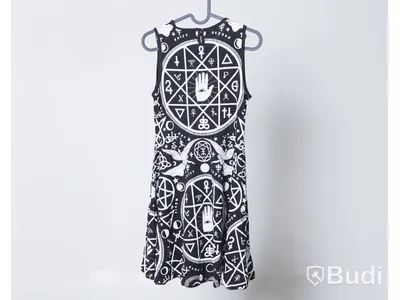 1 st NY Klänning - Killstar Classic Skater Dress, stl M, svart/vit, ord. pris ink. moms ca: 549 kr