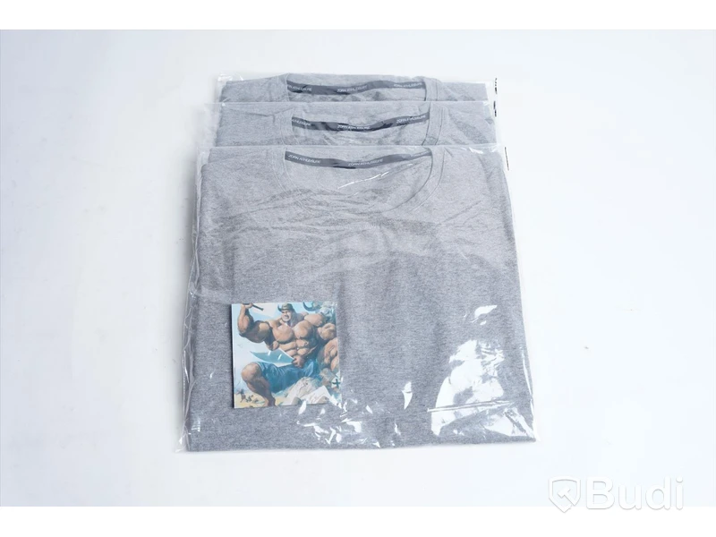 Långärmad T-shirt (Storlek M) 3 st - Zorn Athleisure, Grey Marl
