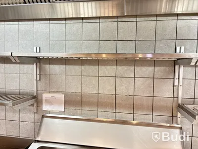 Rostfria gallervägghyllor med steglösa konsoler