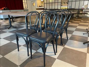 6st Cafestolar, träram med vinylsits, Inköpt för 1382 SEK/st