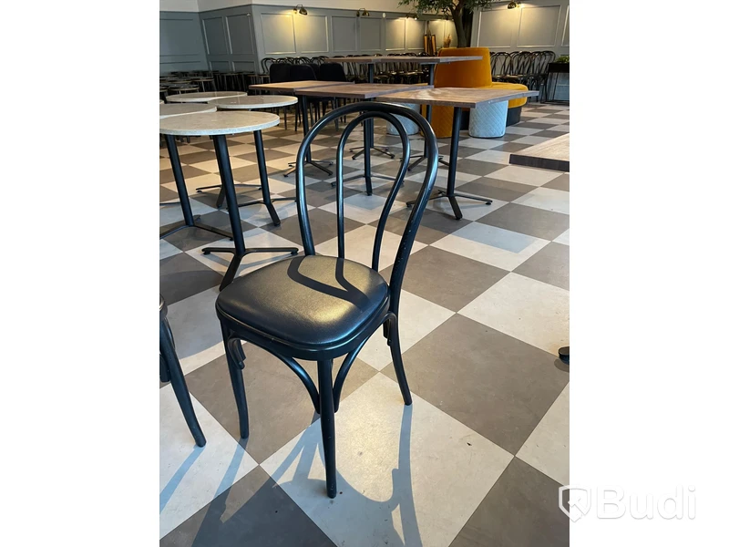 6st Cafestolar, träram med vinylsits, Inköpt för 1382 SEK/st