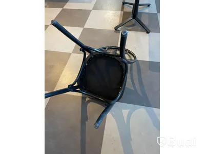 6st Cafestolar, träram med vinylsits, Inköpt för 1382 SEK/st