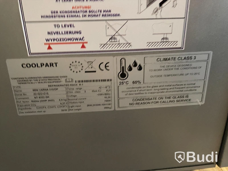 Kylmonter på hjul, Juka Varna MINI Varna 210/DP, Climate Class 3, År 2018. Inköpt för 36 000 SEK