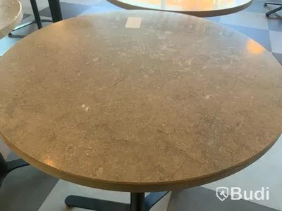 Cafebord marmorskiva, diameter 55, höjd 750mm Inköpt för 3246 SEK/st