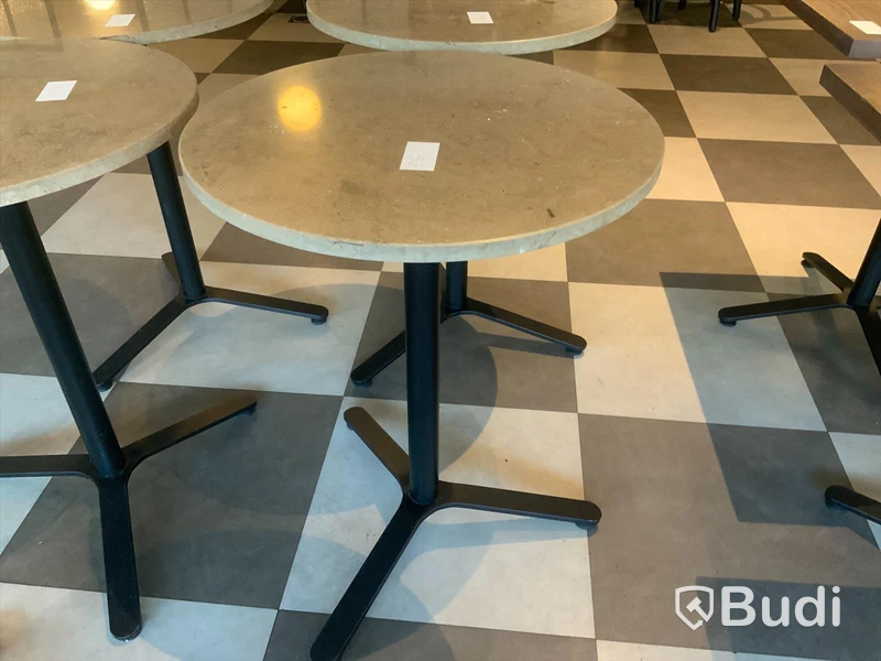 Cafebord marmorskiva, diameter 55, höjd 750mm Inköpt för 3246 SEK/st