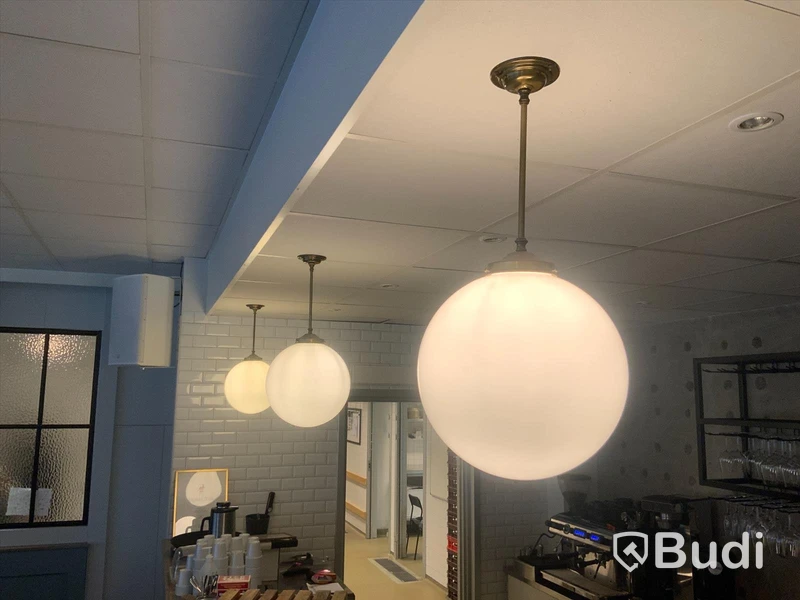 3st takarmaturer Diameter ca 30cm. Från Karlskrona lampfabrik