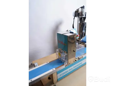 Bralyx Formix Multimassas maskin för automatiserad pirogtillverkning inkl. tillbehör och kompressor - maskin för formning och fyllning av deg (pirog, empanadas, ravioli etc.), Formix Multimassas, Bralyx; kompressor, Pro-line Herkules.