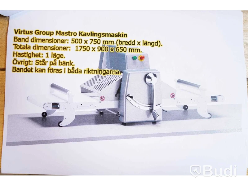 Kavlingsmaskin inkl. tillbehör - Mastro, Virtus Group.