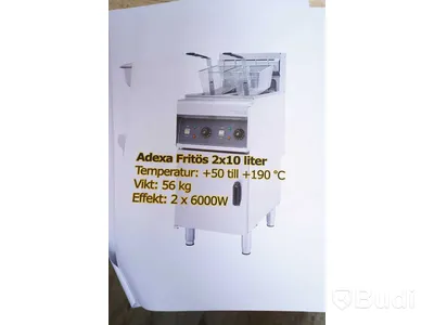 Fritös dubbel - 2x10 l, Adexa.
