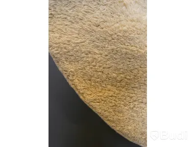Handknuten röllakan från AXECO designad av Karin Bernholm, design: Mossa, 150 cm i diameter