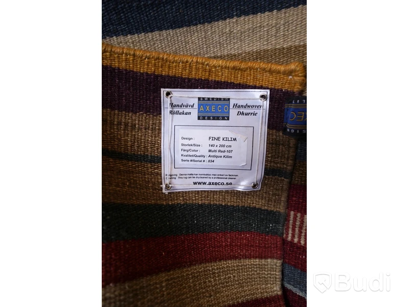 Handvävd Röllakan från AXECO, design: FINE KILIM, 140x200 cm