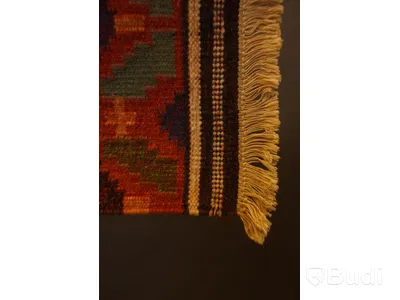 Handknuten matta, ca 69x49 cm