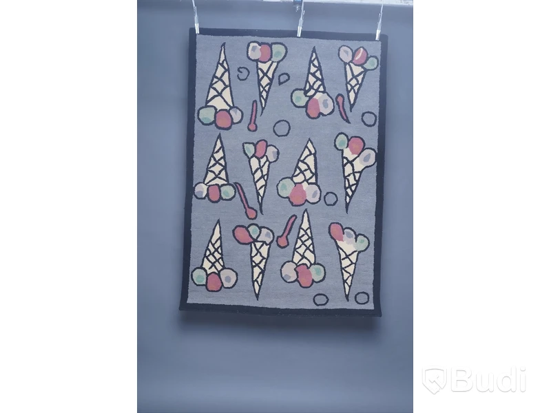 Handknuten matta, ca 155 x 108 cm