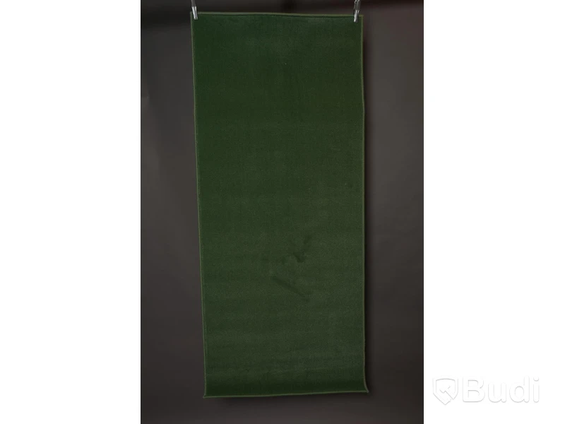 Handtuftad grön matta, 82x189 cm