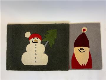 2x Dörr matta jultema 70 x 50cm