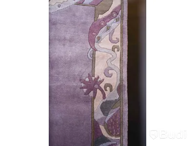 Handgjord Matta, Indien, 100procent ull, 121x174cm, färg Violet