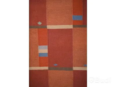Handgjord Röllakan Matta, Axeco, 80x305cm, äkta naturmaterial