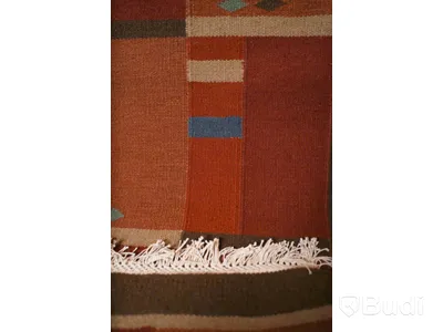 Handgjord Röllakan Matta, Axeco, 80x305cm, äkta naturmaterial