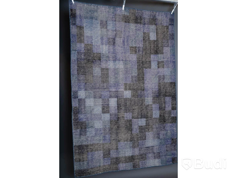 Handknuten matta, Axeco, 140 x 200 cm, äkta naturmaterial