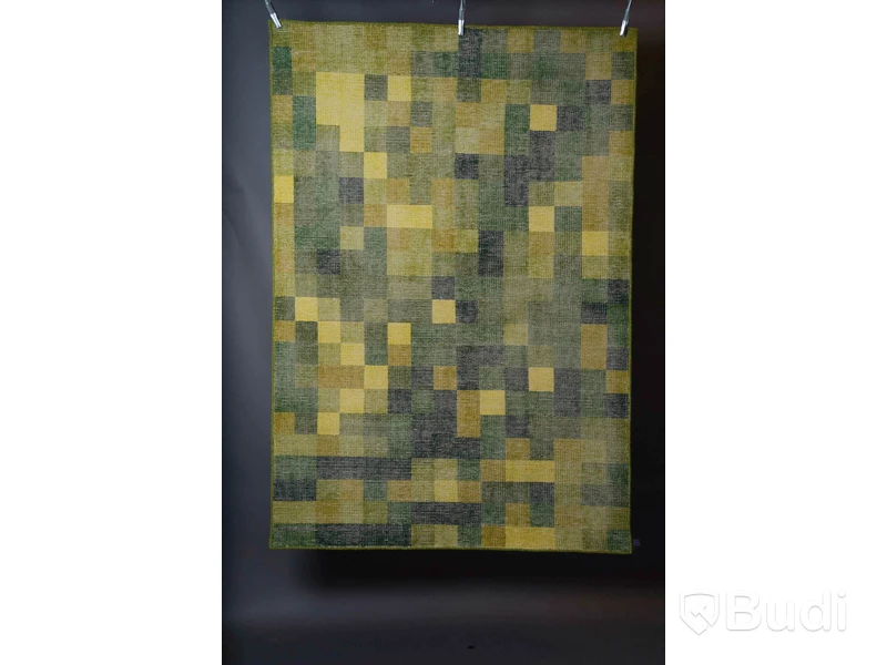 Handknuten matta, Axeco, 140 x 200 cm, äkta naturmaterial