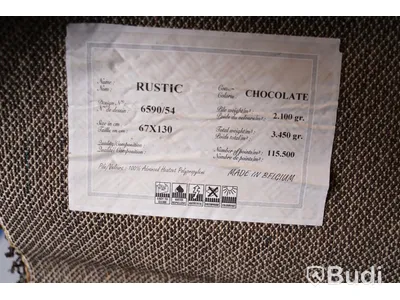 Handvävd matta i polypropylene i hög kvalité, 67x130cm