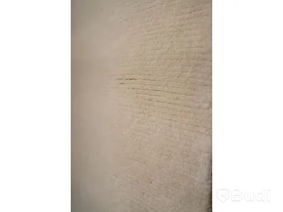 Handvävd matta i ull i hög kvalité, Vit, 80x250cm