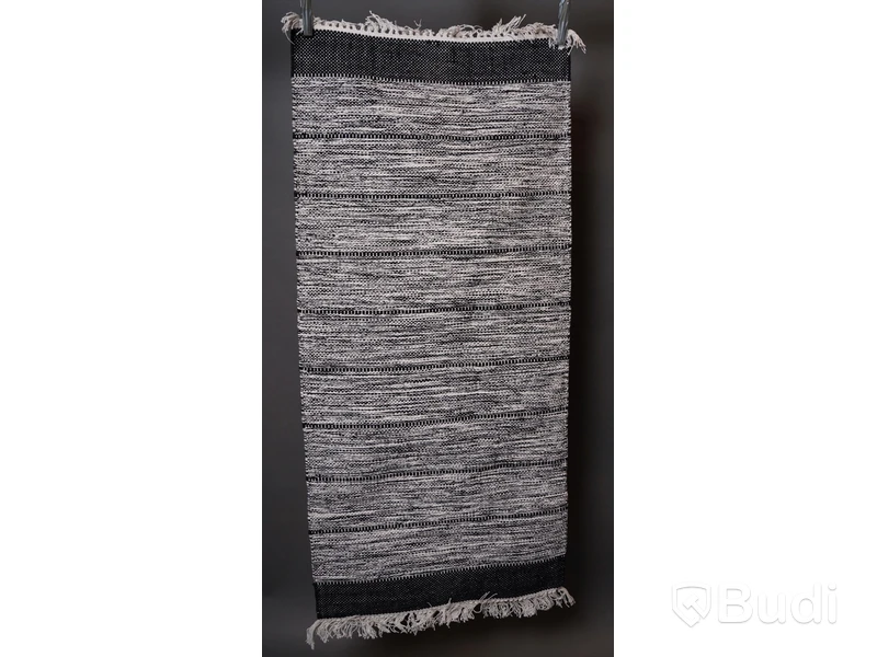 Handvävd matta i bomull i hög kvalité, 65x140cm