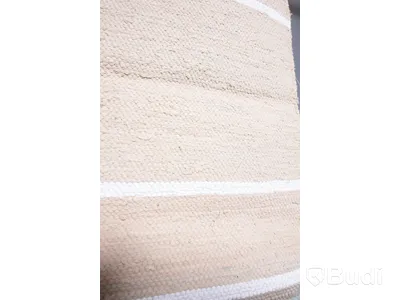 Matta, Handvävd i 100 procent bomull, 60 x 120 cm, tillverkad i Indien