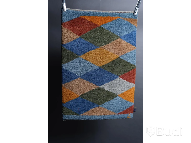 Dörrmatta, handknuten, Axeco, 70 x 50 cm.