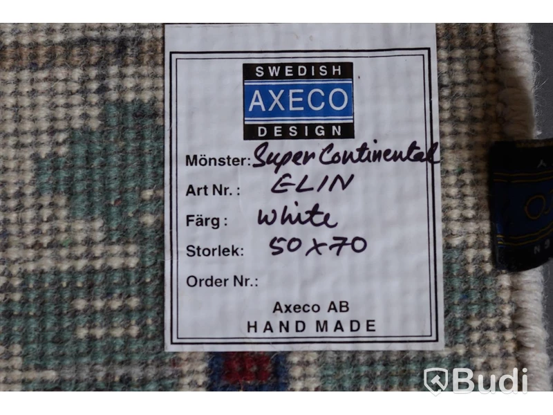 Dörrmatta - Axeco modell: Handknuten, 50x70. Ny.