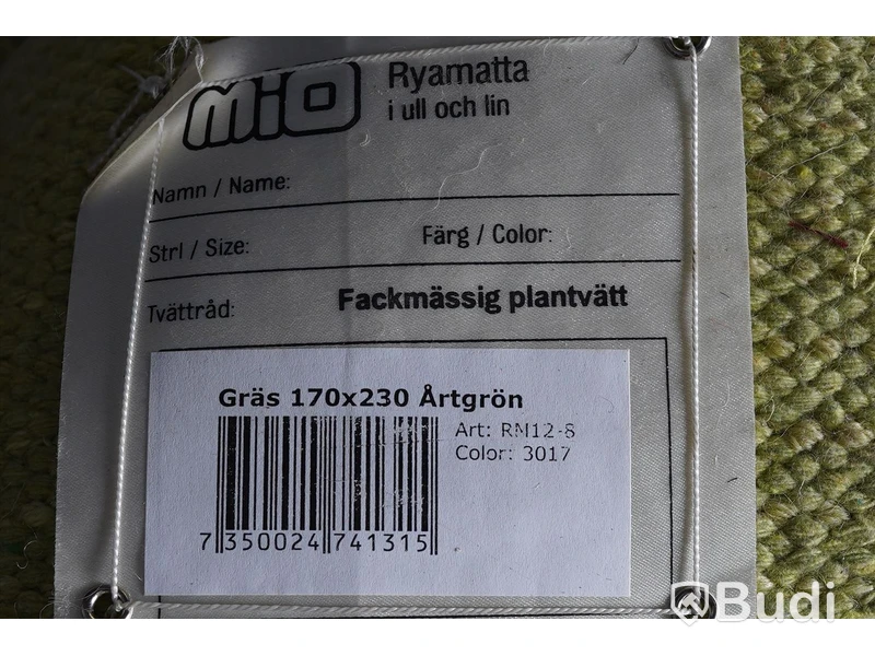 Matta - Mio modell: Ryamatta, 170x230cm. Ny.