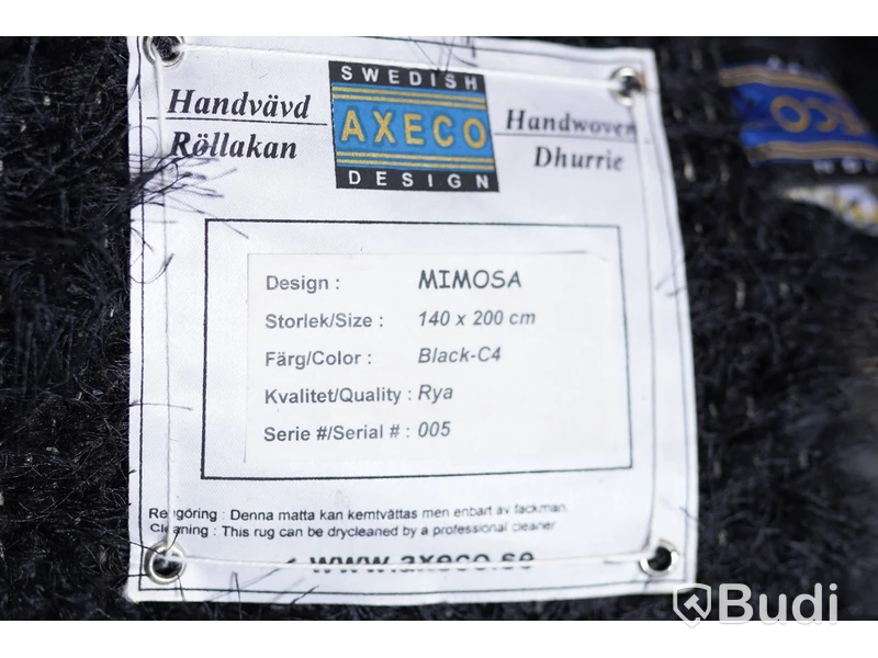 Matta - Axeco modell: Handvävd, 140x200. Ny.