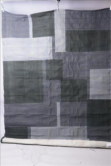 Matta - Mio Vävd Papette Grå/Blå 200x280