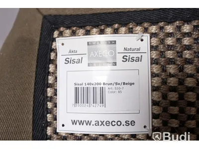 Matta - Axeco Äkta Sisal Brun/Sv/Beige 140x200
