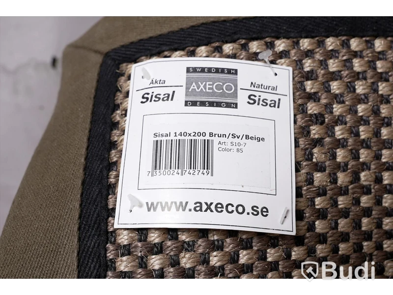 Matta - Axeco Äkta Sisal Brun/Sv/Beige 140x200