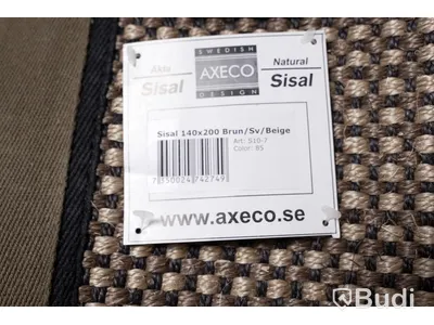 Matta - Axeco Äkta Sisal Brun/Sv/Beige 140x200